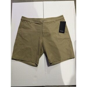 Lululemon Commission Slim Chino Shorts Men's 38 Beige 9" Inseam *NWT